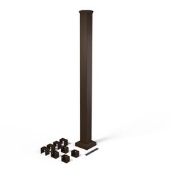 Fortress Railing Products Inspire Railing 39.5 in. H X 2.5 in. W X 2.5 in. L Aluminum Railing Post