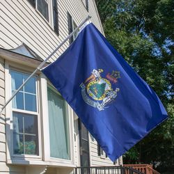 Valley Forge Maine State Flag 0 in. H X 3 ft. W X 5 ft. L
