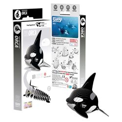 Safari Ltd. Eugy Orca 3D Puzzle Black/White