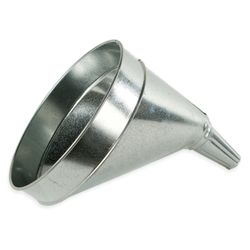 Funnel King Metallic 10.5 in. H Galvanized Steel 6 qt Funnel