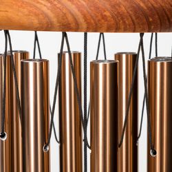 Wind River In Loving Memory Bronze Aluminum/Wood 24 in. Wind Chime