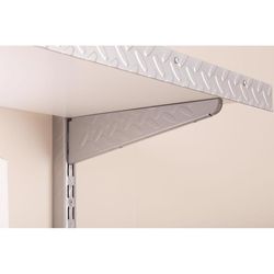 Knape & Vogt HEAVYWEIGHT Platinum Steel Bracket 10 in. L 250 lb