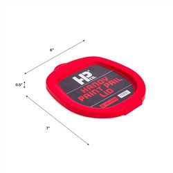 Handy 6 in. W X 7 in. L Red Plastic/Polyethylene Paint Can Lid