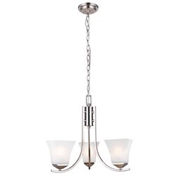 Design House Torino Satin Nickel 3 lights Chandelier