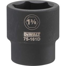 DeWalt 1-3/8 in. X 3/4 in. drive SAE 6 Point Impact Socket 1 pc