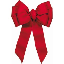 Holiday Trims Red Bow Christmas Bow 39 in.