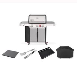 Weber Genesis S-335 LP Grill Bundle: Grill, Cover, Stone, Griddle, Tools