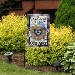Briarwood Lane Welcome to our Nest Garden Flag 12.5 in. W X 18 in. L