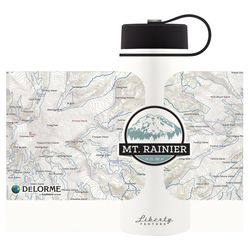 Liberty 20 oz Multicolored BPA Free Mt. Rainier Topo Vacuum Insulated Bottle