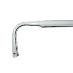 Kenney White Traditional/Transitional Curtain Rod 84 in. L X 120 in. L
