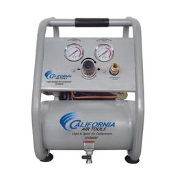 California Air Tools Ultra Quiet 1 gal Horizontal Portable Quiet Air Compressor 120 psi 0.6 HP