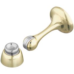 National Hardware Zinc Brass Gold Magnetic Door Stop Mounts to door and wall .75 in.