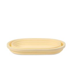 Mrs. Anderson's Baking Beige Silicone Oval Proofing Basket