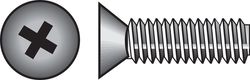 HILLMAN No. 1/4-20 Ga. X 1 in. L Phillips Flat Head Zinc-Plated Steel Machine Screws 100 pk