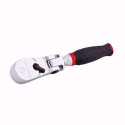 CRAFTSMAN V-Series 1/4 in. drive Comfort Grip Flex Head Ratchet 80 teeth