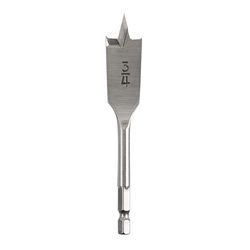 Milwaukee 3/4 in. X 4.5 in. L Carbon Steel Flat Boring Bit Hex Shank 1 pk