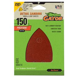 Gator Mouse 5 in. L X 5 in. W 150 Grit Zirconium Oxide Mouse Sandpaper 5 pk