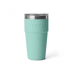 YETI Rambler 20 oz Sea Stone BPA Free Stackable Tumbler with MagSlider Lid