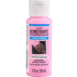 Homefront Satin Pink Hydrangea Hobby Paint 2 oz
