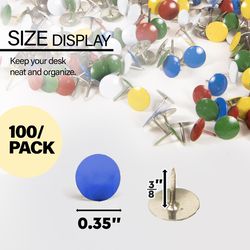 Bazic Products Regular Assorted Color Thumb Tacks 150 pk