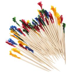 Chef Craft Assorted Wood Frilled Picks