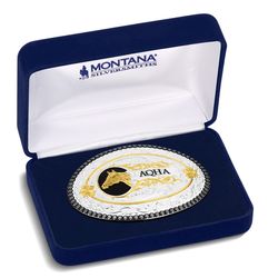 Montana Silversmiths Golden Gait Belt Buckle