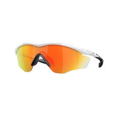 Oakley M2 Frame XL Sunglasses Unisex Polished White Frame Orange Lens