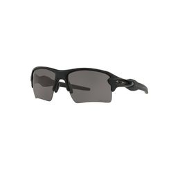 Oakley Flak Sunglasses Unisex Matte Black Frame Gray Lens Polarized