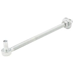 National Hardware 12 in. L Zinc-Plated Silver Steel Bolt Hook 1 pk
