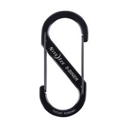 Nite Ize S-Biner Stainless Steel Black Dual Carabiner S-Biner