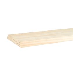 Waddell 3/4 in. H x 7 in. W x 24 in. D Beige Wood Unfinished Shelf