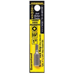 Eazypower Isomax Hex 9/64 in. X 1 in. L Insert Bit Chrome Vanadium Steel 1 pc