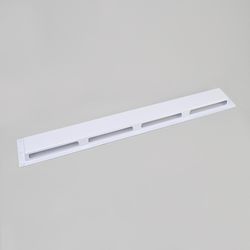 Elima-Draft N/A 2.75 in. H X 48 in. W 2-Way Matte White Plastic Air Deflector