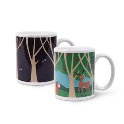 Kikkerland 11 oz Assorted BPA Free Woodlands Mug