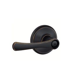 Schlage Avila Aged Bronze Bed and Bath Lever