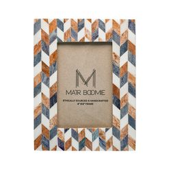Matr Boomie Artemis Brown/Gray Bone Picture Frame 4x6 in.