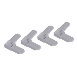 M-D Building Products Gray Plastic Frame Corners 3/8 in. H 100 pk