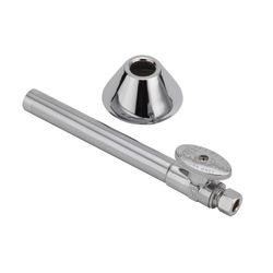 Keeney 1/2 in. Sweat X 3/8 in. Compression Brass Straight Stop Valve