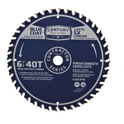 Century Drill & Tool 6-1/2 in. D X 5/8 in. Carbide Finishing Saw Blade 40 teeth 1 pc