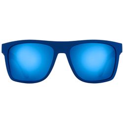 Flying Fisherman AcuTint Sunglasses Unisex Matte Navy Frame Smoke Blue Mirror Lens Polarized Floatin