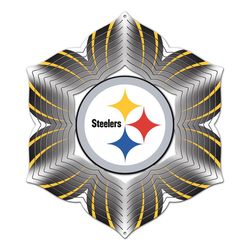 Spinfinity Designs Stainless Steel 12 in. Pittsburgh Steelers Wind Spinner