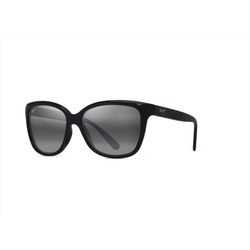 Maui Jim Starfish Sunglasses Women's Shiny Black Frame Neutral Grey Lens Polarized
