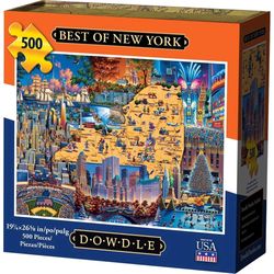 Dowdle Best of New York Personal Puzzle Cardboard/Paper Multicolored 500 pc