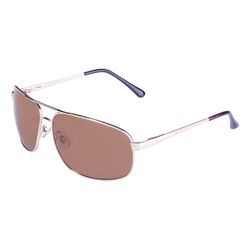 BluWater Navigator 2 Sunglasses Unisex Gold Frame Brown Lens Polarized