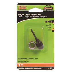 Gator 0.5 in. D X 1/2 in. L Aluminum Oxide Drum Sander Kit 50 Grit Coarse 1 pc