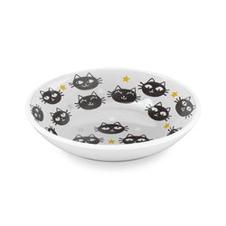 TarHong Multicolored Matt the Cat Melamine Pet Saucer