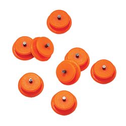 Ergodyne Trex Unisex Rubber/Tungsten Carbide Replacement Spikes Orange 8 pc