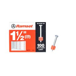 Ramset .3 in. D X 1-1/2 in. L Steel Flat Head Drive Pin 100 pk