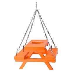Backyard Essentials Oriole Wood Oriole Feeder Hanging Bird Feeder