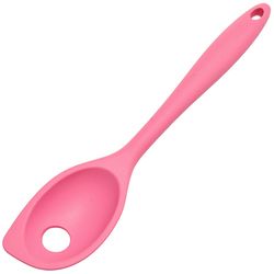 Chef Craft Premium Pink Silicone/Steel Mixing Spoon